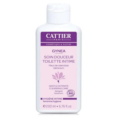 хигиена,тяло,cattier,gynea,gentle,intimate,cleansing,care,200ml,white
