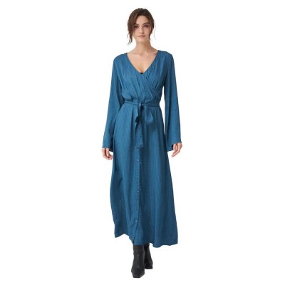 дънки,дамски,поли,и,рокли,salsa,jeans,125382,multifunctional,cross,over,long,sleeve,long,dress,blue,(blue)