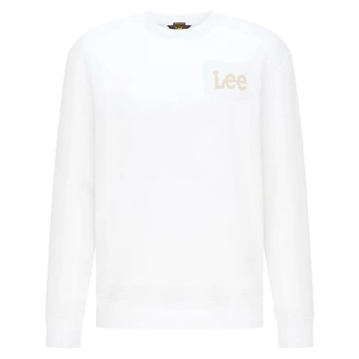 блуза,мъжки,пуловери,lee,wobbly,sweatshirt,bright,white,(white)
