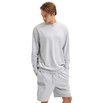 блуза,мъжки,пуловери,selected,relax,aaren,sweatshirt,grey,(grey,melange)