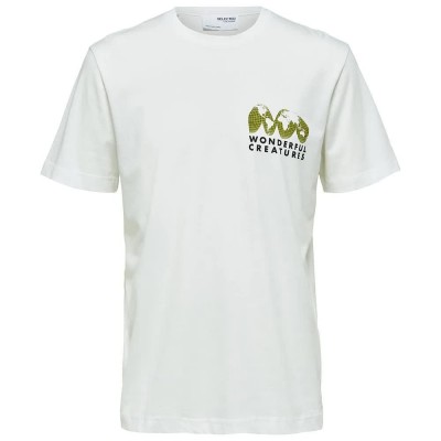 тениска,мъжки,тениски,selected,relaxed,joey,short,sleeve,t,shirt,white,(bright,white,print,frog)