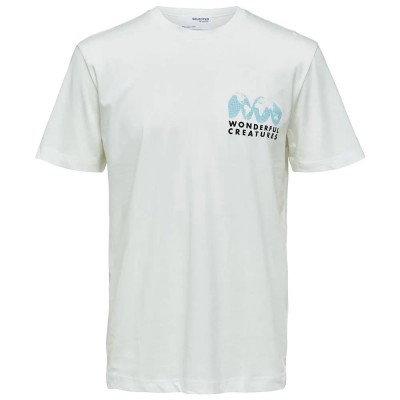 тениска,мъжки,тениски,selected,relaxed,joey,short,sleeve,t,shirt,white,alyssum,print,dolphin,(white)