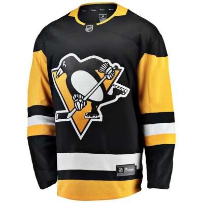 футболна,фланелка,мъжки,тениски,дамски,тениски,fanatics,nhl,pittsburgh,penguins,branded,home,breakaway,long,sleeve,v,neck,t,shirt,multicolor,(black)