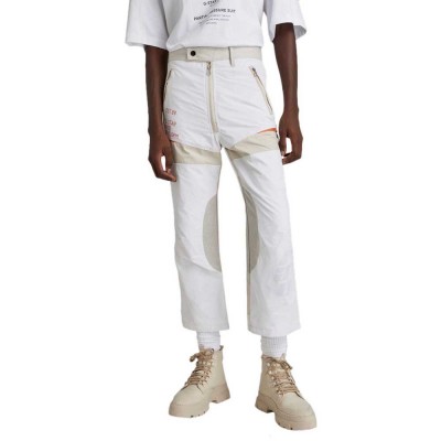 панталони,дамски,панталони,g,star,desert,cropped,pants,white