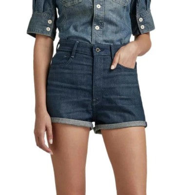 къси,панталони,дамски,панталони,g,star,tedie,shorts,worn,in,leaden,(blue)