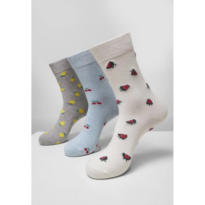чорапи,дамски,чорапи,urban,classics,recycled,yarn,fruit,socks,3,pairs,grey,(gray,white)