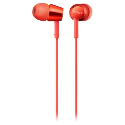 слушалки,слушалки,sony,mdrex155apr,earphones,red