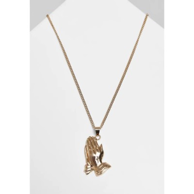 бижутерия,urban,classics,pray,hands,necklace,doré,(yellow)