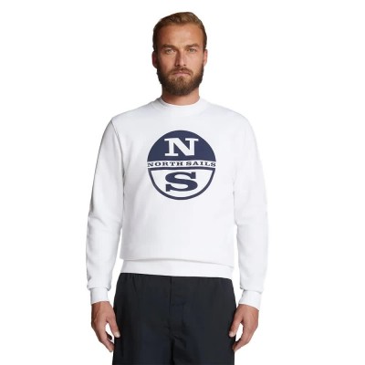 блуза,мъжки,пуловери,north,sails,691001,graphic,sweatshirt,white