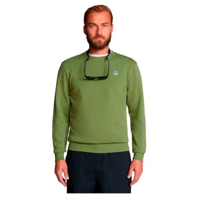 блуза,мъжки,пуловери,north,sails,logo,sweatshirt,green