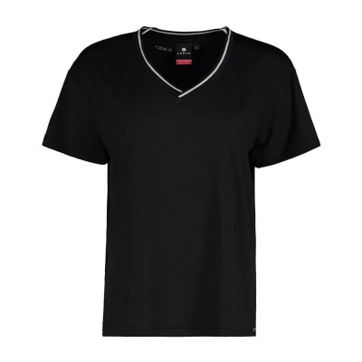 тениска,дамски,тениски,luhta,hinkabole,short,sleeve,v,neck,t,shirt,black,(black)