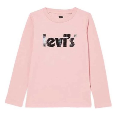 тениска,детски,тениски,levi´s,®,graphic,long,sleeve,t,shirt,pink,(peaches,n,cream)