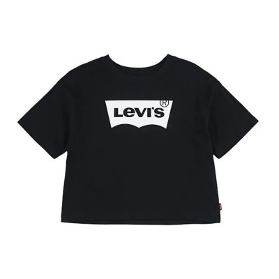 тениска,детски,тениски,levi´s,®,high,rise,batwing,short,sleeve,t,shirt,black,(black)