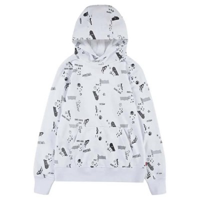 суичър,детски,блузи,levi's®,printed pullover,hoodie,white