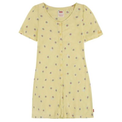 рокля,детски,поли,и,рокли,levi's®,smocked woven,dress,yellow