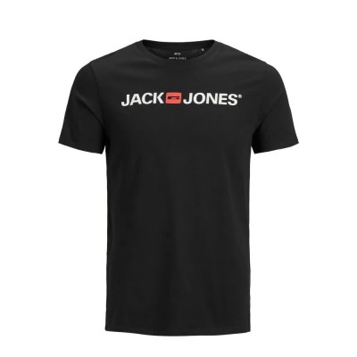 тениска,мъжки,тениски,jack,&,jones,large,size,corp,logo,t,shirt,black,(black)