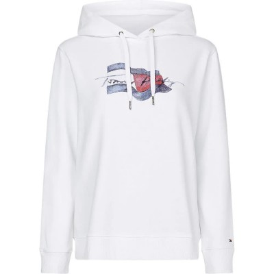 суичър,дамски,блузи,tommy,hilfiger,regular,motion,flag,hoodie,white,(th,optic,white)