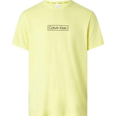 тениска,мъжки,пижами,calvin,klein,000nm2268e,short,sleeve,pyjama,t,shirt,yellow,(cyber,green)