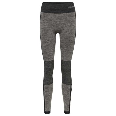 клин,дамски,клинове,дамски,чорапогащи,и,клинове,hummel,cleaa,mid,waist,seamless,leggings,chateau,gray,black,melange,(grey)