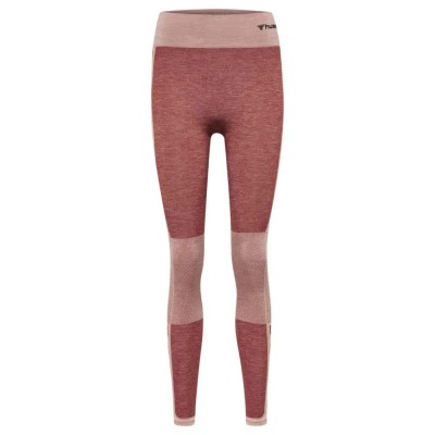 клин,дамски,клинове,дамски,чорапогащи,и,клинове,hummel,cleaa,mid,waist,seamless,leggings,pink,(withered,rose,rose,tan,melange)