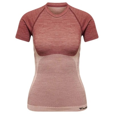 тениска,дамски,тениски,hummel,cleaa,seamless,short,sleeve,t,shirt,pink,(withered,rose,rose,tan,melange)