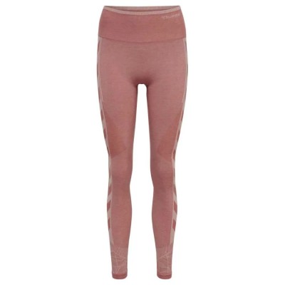 клин,дамски,клинове,дамски,чорапогащи,и,клинове,hummel,energy,seamless,high,waist,leggings,withered,rose,rose,tan,melange,(red)