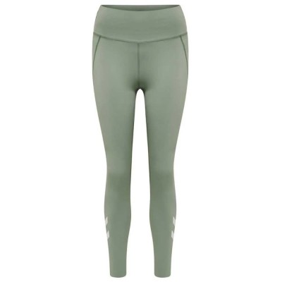 клин,дамски,клинове,дамски,чорапогащи,и,клинове,hummel,grace,high,waist,leggings,lily,pad,(green)