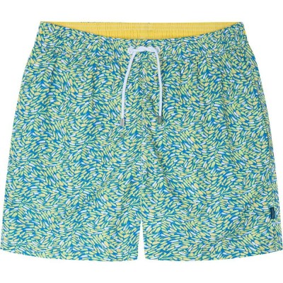 бански,гащета,мъжки,бански,костюми,hackett,abstract,waves,swimming,shorts,yellow,(blue)