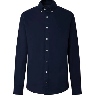 риза,с,дълъг,ръкав,мъжки,ризи,hackett,garment,dyed,oxford,long,sleeve,shirt,navy,(blue)