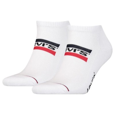 чорапи,мъжки,чорапи,levi´s,®,low,cut,sportswear,logo,half,long,socks,2,pairs,white,white,(white)