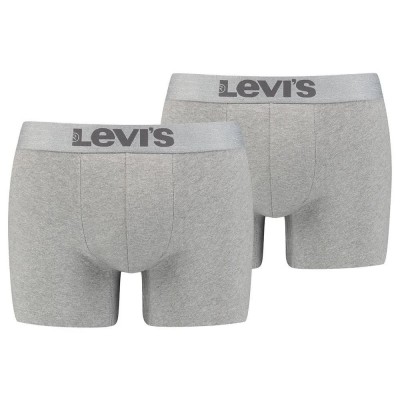 боксерки,мъжко,бельо,levi´s,®,vintage,heather,cotton,boxers,2,units,mid,grey,melange,(grey)