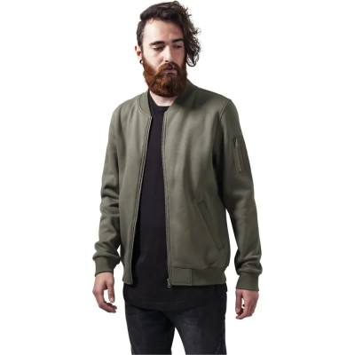 яке,мъжки,якета,дамски,якета,и,палта,urban,classics,sweat,jacket,green,(olive)