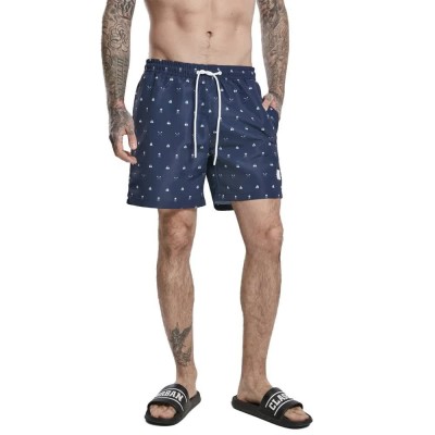 бански,гащета,мъжки,бански,костюми,urban,classics,pattern,swimming,shorts,navy,blue,white,(blue)