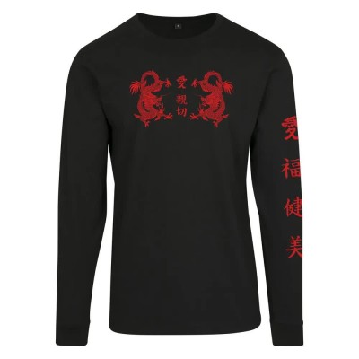 тениска,дамски,тениски,mister,tee,chinee,letter,longleeve,long,sleeve,t,shirt,black,(black)