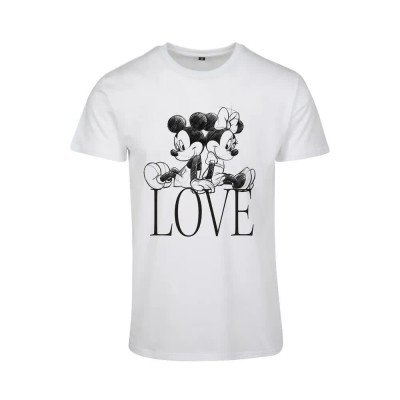 тениска,дамски,тениски,mc,clothes,minnie,loves,mickey,short,sleeve,t,shirt,white,(white)