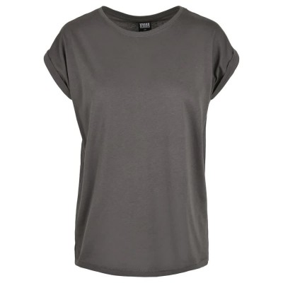 тениска,дамски,тениски,urban,classics,extended,shoulder,grandes,tailles,short,sleeve,t,shirt,black