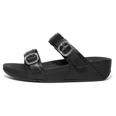сандали,дамски,сандали,и,чехли,fitflop,lulu,adjustable,leather,sandals,black