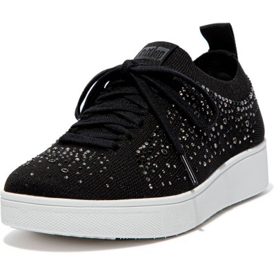 маратонки,дамски,маратонки,fitflop,rally,crystal,trainers,black