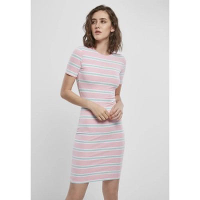 рокля,дамски,поли,и,рокли,urban,classics,stretch,stripe,dress,pink,(pink,blue,turquoise)