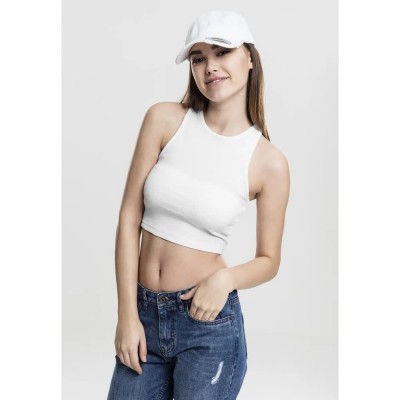 тениска,дамски,тениски,urban,classics,rib,crop,top,sleeveless,t,shirt,white