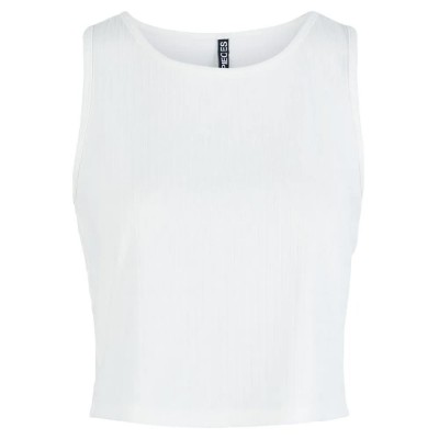 потник,дамски,топове,pieces,kylie,crop,sleeveless,top,cloud,dancer,(white)
