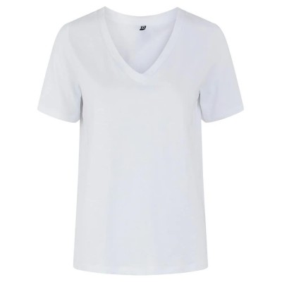 тениска,дамски,тениски,pieces,ria,short,sleeve,v,neck,t,shirt,bright,white,(white)