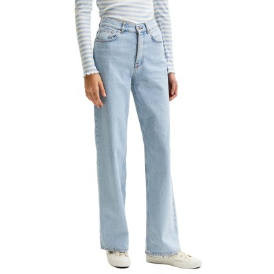 дънки,дамски,панталони,selected,alice,wide,lon,sky,high,waist,jeans,blue