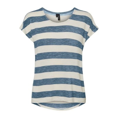тениска,дамски,тениски,vero,moda,vmwide,stripe,ga,short,sleeve,t,shirt,blue,(bleu,indigo)