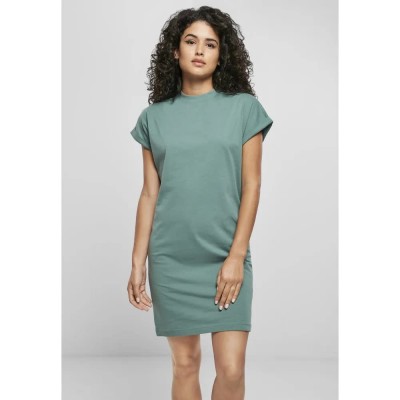 тениска,дамски,поли,и,рокли,urban,classics,t,shirt,cut,on,dress,vert,(green)