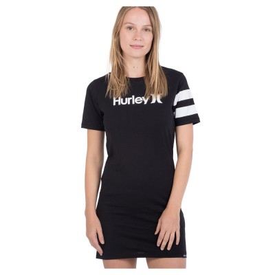 рокля,дамски,поли,и,рокли,hurley,oceancare,one&only,short,sleeve,short,dress,black