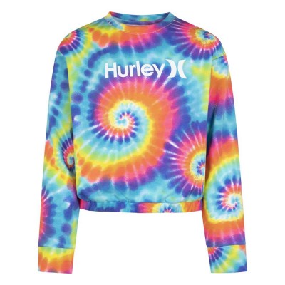 детска,блуза,детски,горнища,с,качулка,hurley,tie,dye,girl,sweatshirt,multicolor