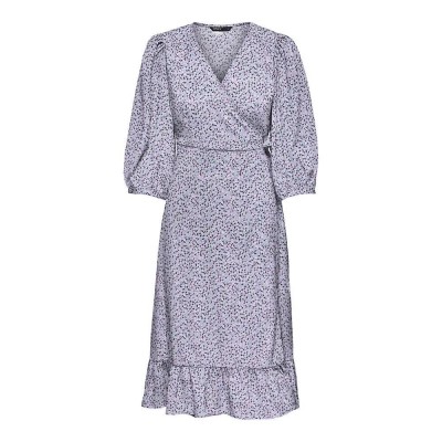 рокля,дамски,поли,и,рокли,only,olivia,wrap,midi,3,4,sleeve,dress,chinese,violet,aop,nanna,flower,(purple)