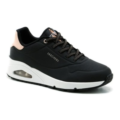 маратонки,дамски,маратонки,skechers,uno,shimmer,away,trainers,black,(black,white,pink,gold)