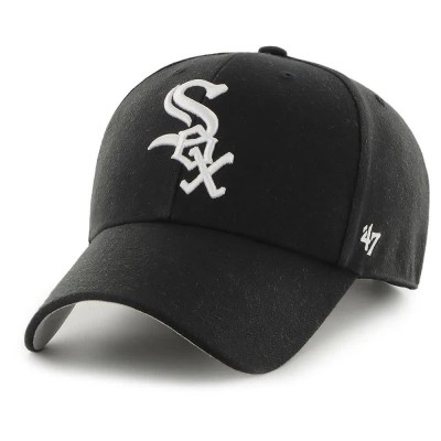 шапка,с,козирка,всички,шапки,47,mlb,chicago,white,sox,sure,shot,mvp,snapback,cap,black,(black)